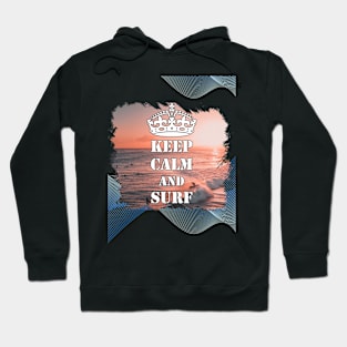 Keep Calm And Surf 62 - Summer Of Surfing Hoodie